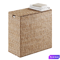 Wicker laundry baskets 3 3D Model Corona