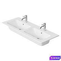 Washbasin Duravit ME by Starck 130 cm 3D Model Vray, Corona