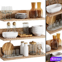 Cookware set 02 3D Model Corona