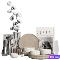 Kitchen accesories 3D Model Vray, Corona