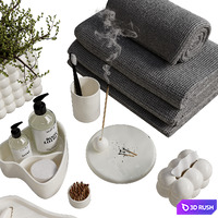 Bathroom decor 2 3D Model Corona
