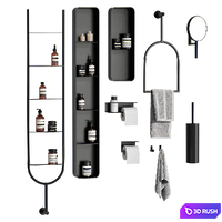 Bathroom decor set 3 3D Model Corona