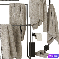 Decorative set for the bathroom 306 3D Model Vray, Corona