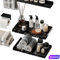 Bathroom decor set P06 3D Model Corona