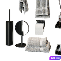 Bathroom decor set P06 3D Model Corona