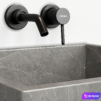 Small sink in the bathroom 3D Model Vray, Corona
