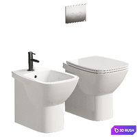 Ceramica Globo Daily WC 3D Model Vray, Corona
