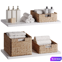 Seagrass Utility Baskets 3D Model Corona