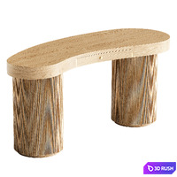Ary Desk and Baba Chair 3D Model Corona