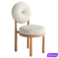 Ary Desk and Baba Chair 3D Model Corona