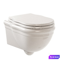 Artceram Hermitage Wall-Hung WC 3D Model Vray, Corona