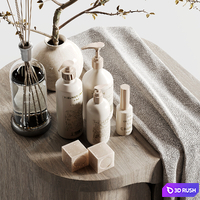 Bathroom accessories set 36 3D Model Vray, Corona
