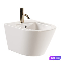GSI Ceramica Kube X Wall-Hung WC 3D Model Vray, Corona