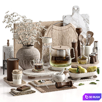 Kitchen accessories 042 3D Model Vray, Corona