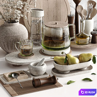 Kitchen accessories 042 3D Model Vray, Corona