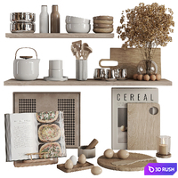 Kitchen accessories N056 3D Model Vray, Corona