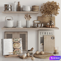 Kitchen accessories N056 3D Model Vray, Corona