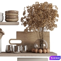 Kitchen accessories N056 3D Model Vray, Corona