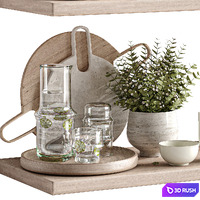 Kitchen accessories 044 3D Model Vray, Corona