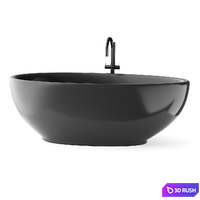 Desire Jacuzzi Bathtub 3D Model Vray, Corona
