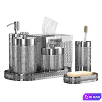 Lambeth Knurled Bath Accessories 3D Model Vray, Corona