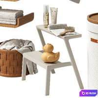 Decor for kids bathroom_03 3D Model Vray, Corona