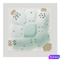 Cube Ergo Hot Tub 3D Model Corona