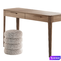 Pouf Table by SoHome 3D Model Vray, Corona