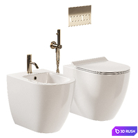 GSI Ceramica Pura WC 3D Model Vray, Corona