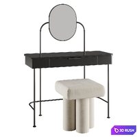 Dressing table Grafjallet 3D Model Vray, Corona