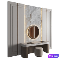 Dressing Table 04 3D Model Vray, Corona