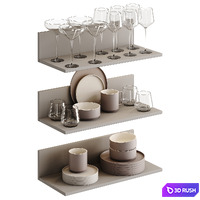 Decor set Kitchen Utensils 02 3D Model Corona