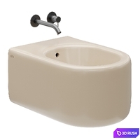 Ceramica Cielo Itaca Wall Hung WC + Bidet 3D Model Corona