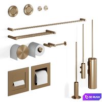 CEA bathroom set 3D Model Vray, Corona