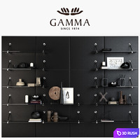 Shelves Gamma Boulevard 3D Model Vray