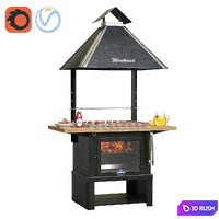 BARBECUE GRILL "WEEKEND" 3D Model Corona