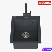 Franke Maris Sink MRG 610 42 Fragranite Onyx 3D Model Vray