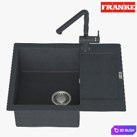 Franke Maris Sink MRG 611 62 Fragranite Onyx 3D Model Vray