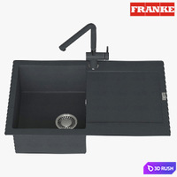 Franke Maris Sink MRG 611 78 Fragranite Onyx 3D Model Vray