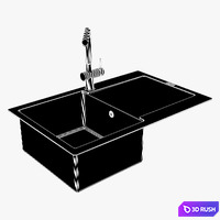 Franke Maris Sink MRG 611 78 Fragranite Onyx 3D Model Vray