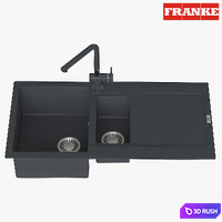 Franke Maris Sink MRG 651 Fragranite Onix 3D Model Vray