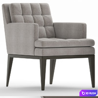 Table and chairs baker DINING CHAIR1 3D Model Vray