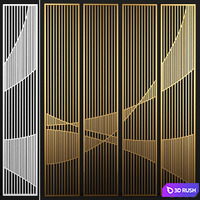 3D panel 01 3D Model Vray