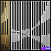 3D panel 01 3D Model Vray