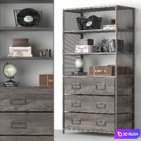 WEXLER BOOKCASE 3D Model Vray, Corona