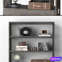 WEXLER BOOKCASE 3D Model Vray, Corona