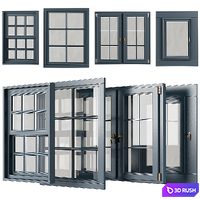 Entrance window number 003 3D Model Vray