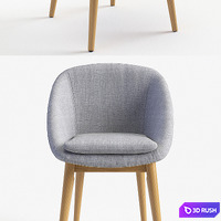 Dining group Jimi La Redoute. Table + chair 3D Model Vray, Corona