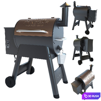 Traeger Outdoor Barbecue Grill - Pro Series 22 3D Model Vray, Corona
