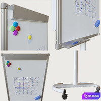 Flipchart Attache 700x1000 3D Model Corona